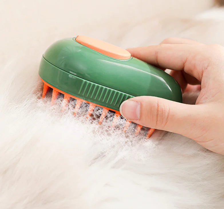 Electric Pet Brush with Spray for Cats and Dogs