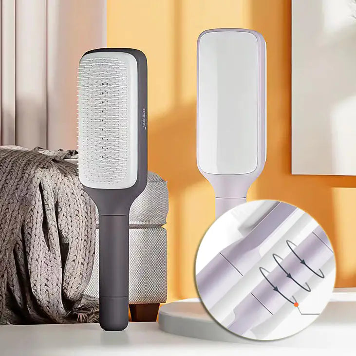 Self-Cleaning Anti-Static Hairbrush