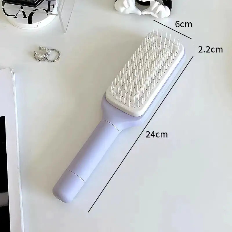 Self-Cleaning Anti-Static Hairbrush