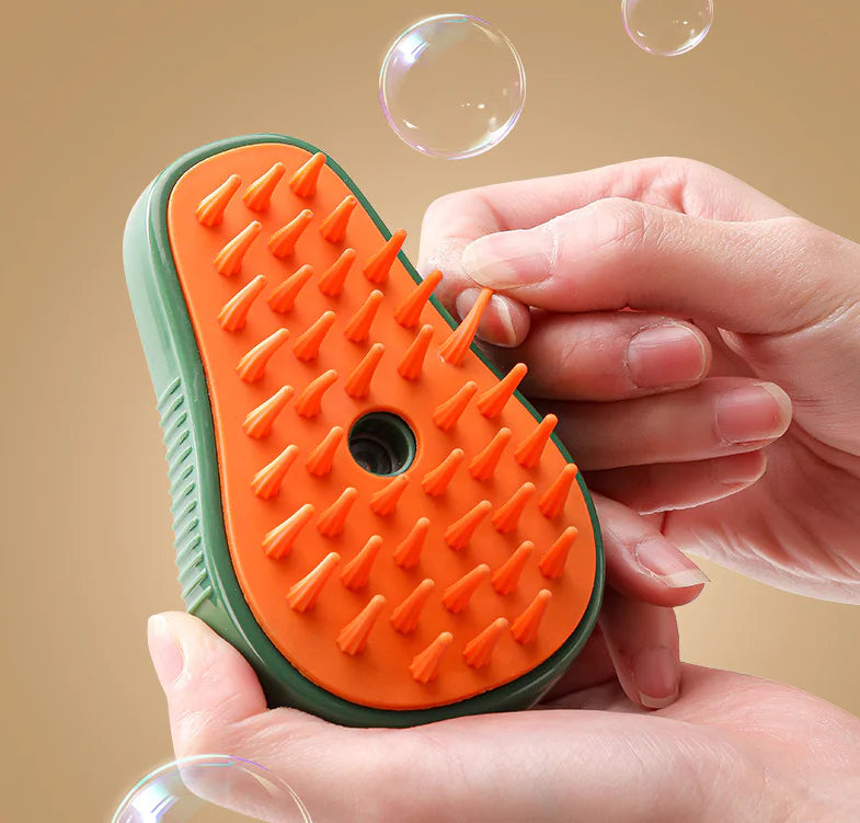 Electric Pet Brush with Spray for Cats and Dogs